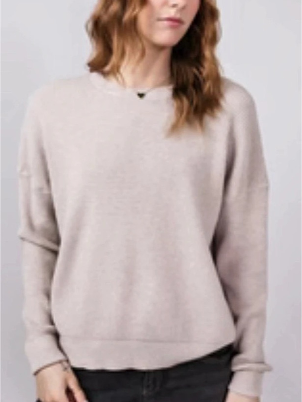 Magaschoni Long Sleeve Top in Pink Size Small Like New soft cashmere feel sporty